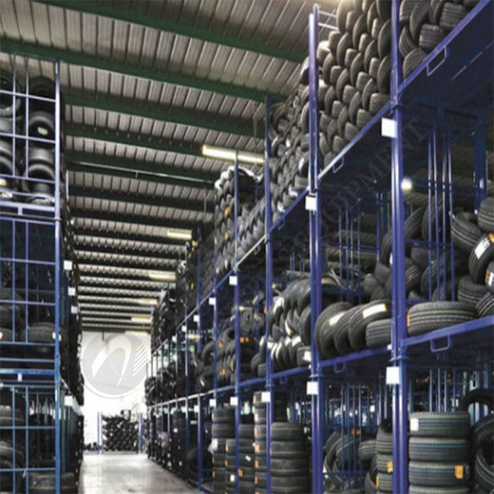 Blue Truck Tire Rack